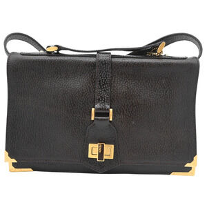 Fendi Classico No.1 Brown Leather Crossbody Messenger Satchel Bag